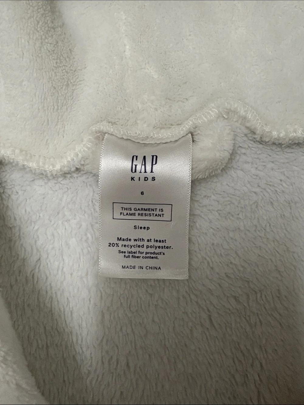 GAP plush hooded